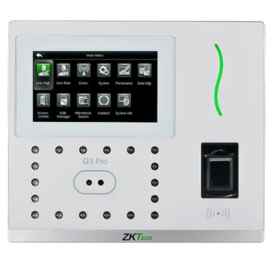 Zkteco G3Pro -Control De Asistencia Y Acceso Con Autenticación Facial (12000 Rostros), Huella Digital Bioid+ (20000), Tarjeta Id 125 Khz (20000), Verificación Palma (6000), Registro De 200,000 Eventos, Green Label Y Tcp/Ip #Zktecocumple