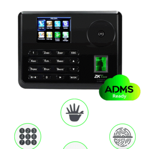 Zkteco P160Id - Control De Acceso Y Asistencia Simple / 10000 Tarjetas / 600 Palmas / 3000 Huellas / Tcpip