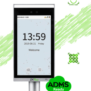 Zkteco Facedepot7Blch - Terminal De Control De Acceso Facial / Interior / Base Para Torniquete / 10,000 Rostros / 200,000 Registros / Pantalla 7” / Reconocimiento A 2M / Visible Light / Linux #Vl